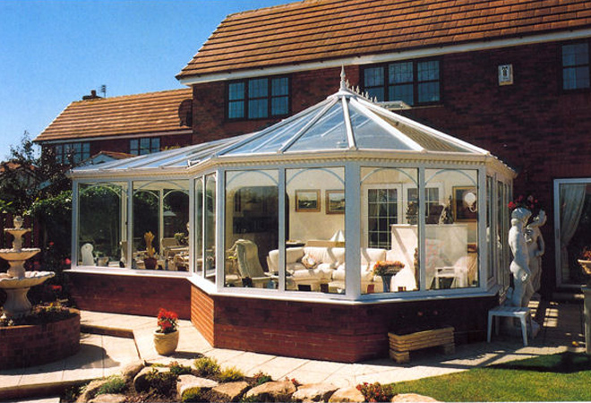 UPVC P-Shaped self build conservatory kits.